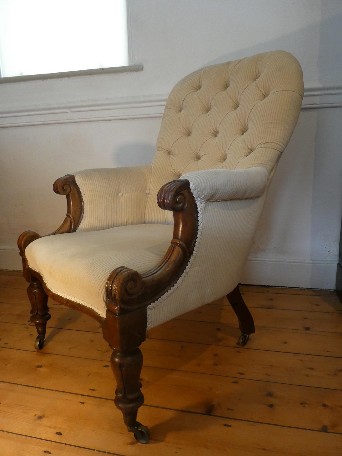 English Mid 19th Century Armchair (1 of 8) English Mid 19th Century Armchair (1 of 8)