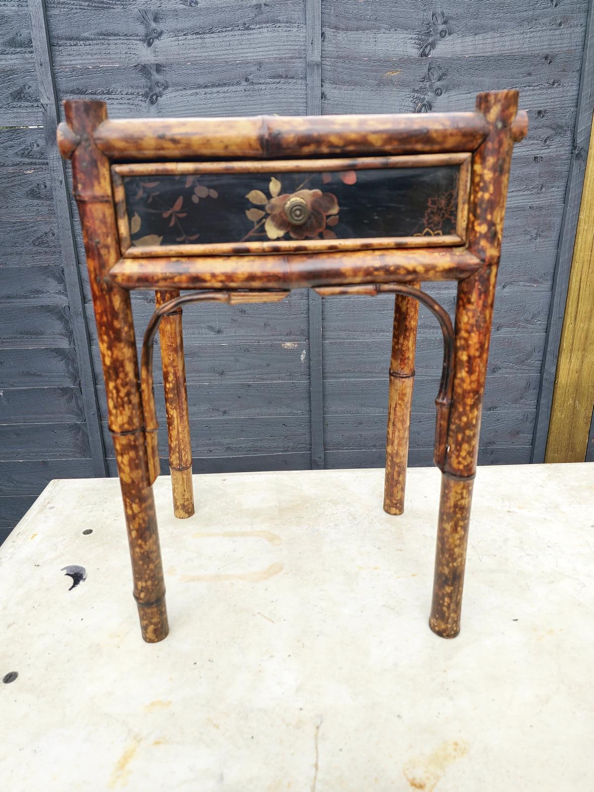 Antique Bamboo Side Table (1 of 8)