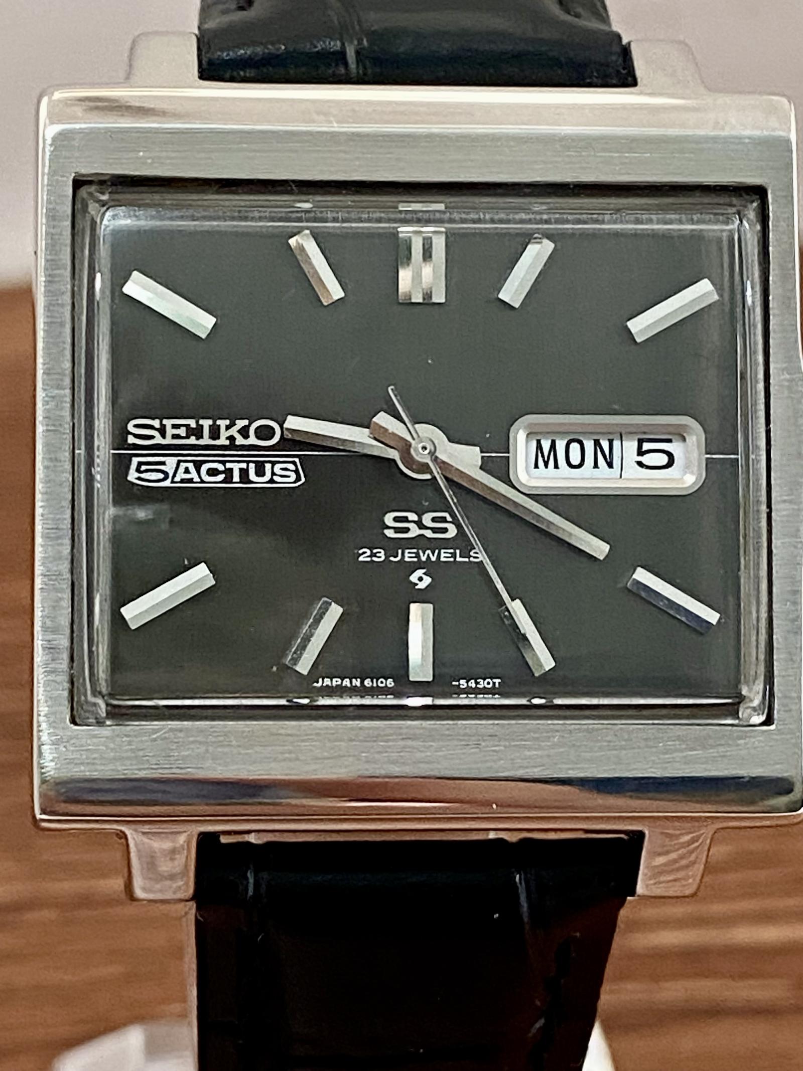 Seiko 5 Actus SS 6106-5440 TV Screen - Serviced October 1970 (1 of 20) Seiko 5 Actus SS 6106-5440 TV Screen - Serviced October 1970 (1 of 20)