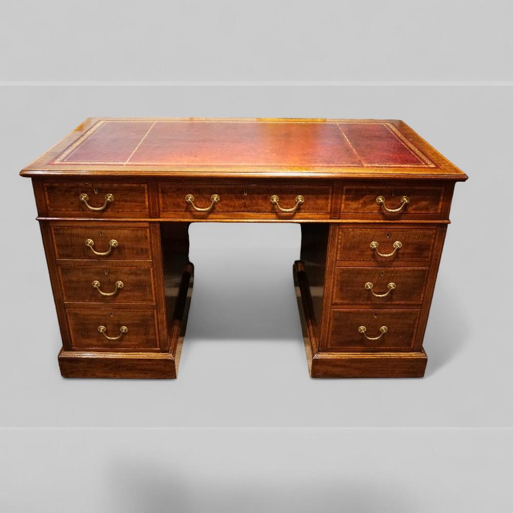 Edwardian Inlaid Mahogany Pedestal (1 of 9)