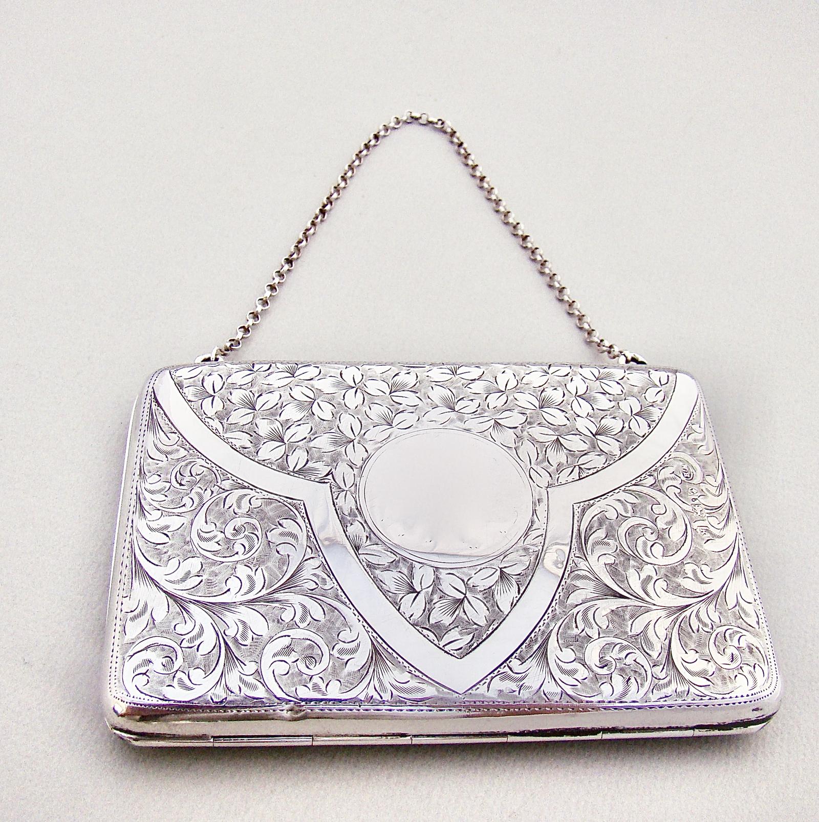 Exquisite Edwardian Silver Silver Card Case & Aide Memoire by William Hayes, Birmingham 1909 (1 of 7) Exquisite Edwardian Silver Silver Card Case & Aide Memoire by William Hayes, Birmingham 1909 (1 of 7)