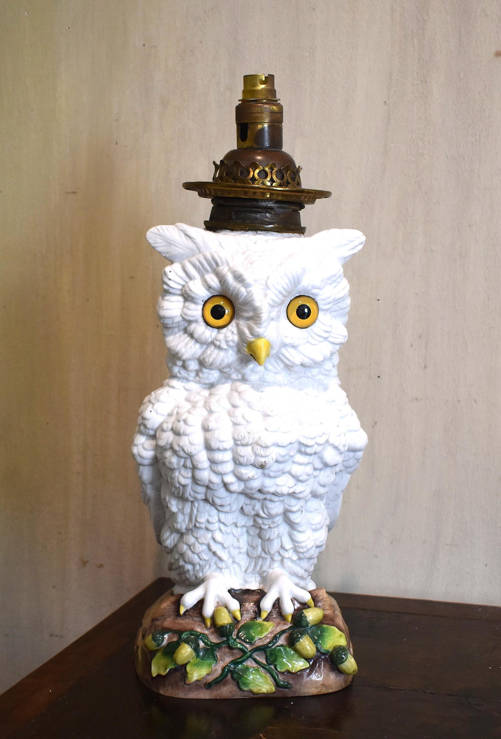 Large Ernst Bohne Porcelain Owl Lamp Base (1 of 7) Large Ernst Bohne Porcelain Owl Lamp Base (1 of 7)
