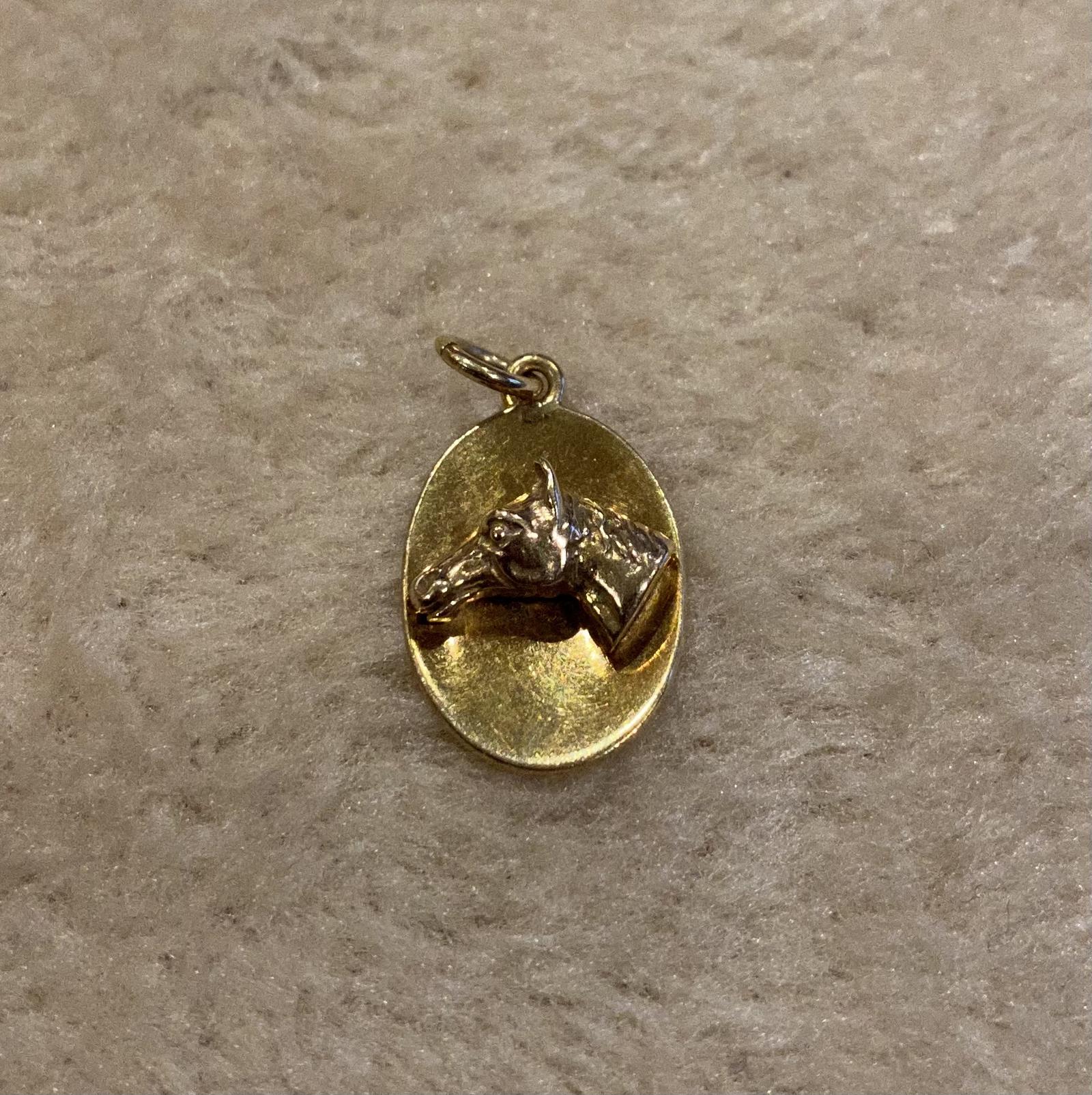 9ct. Gold Horse Head Pendant. Birmingham 1973 (1 of 6)