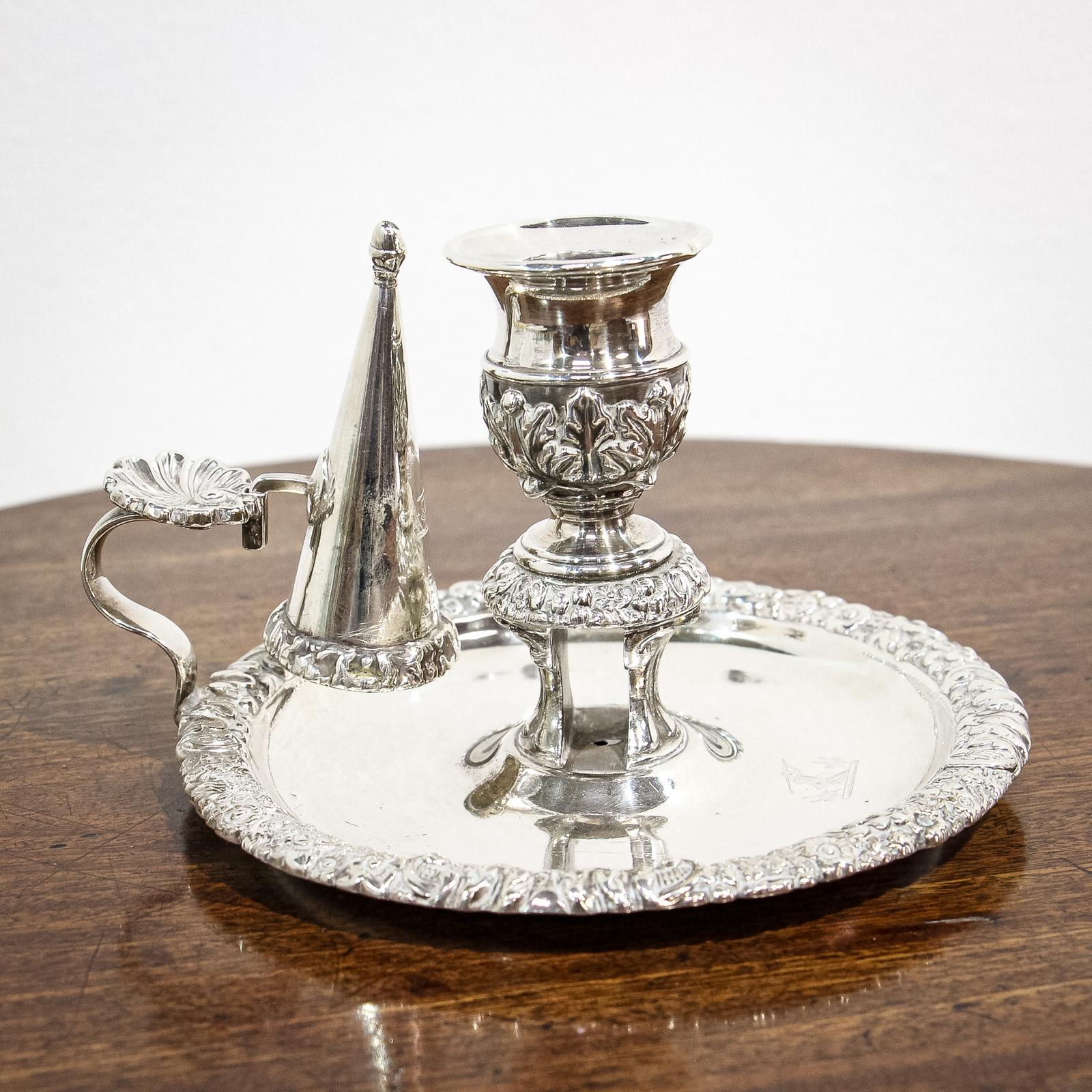 George III Silver Chamberstick (1 of 9)