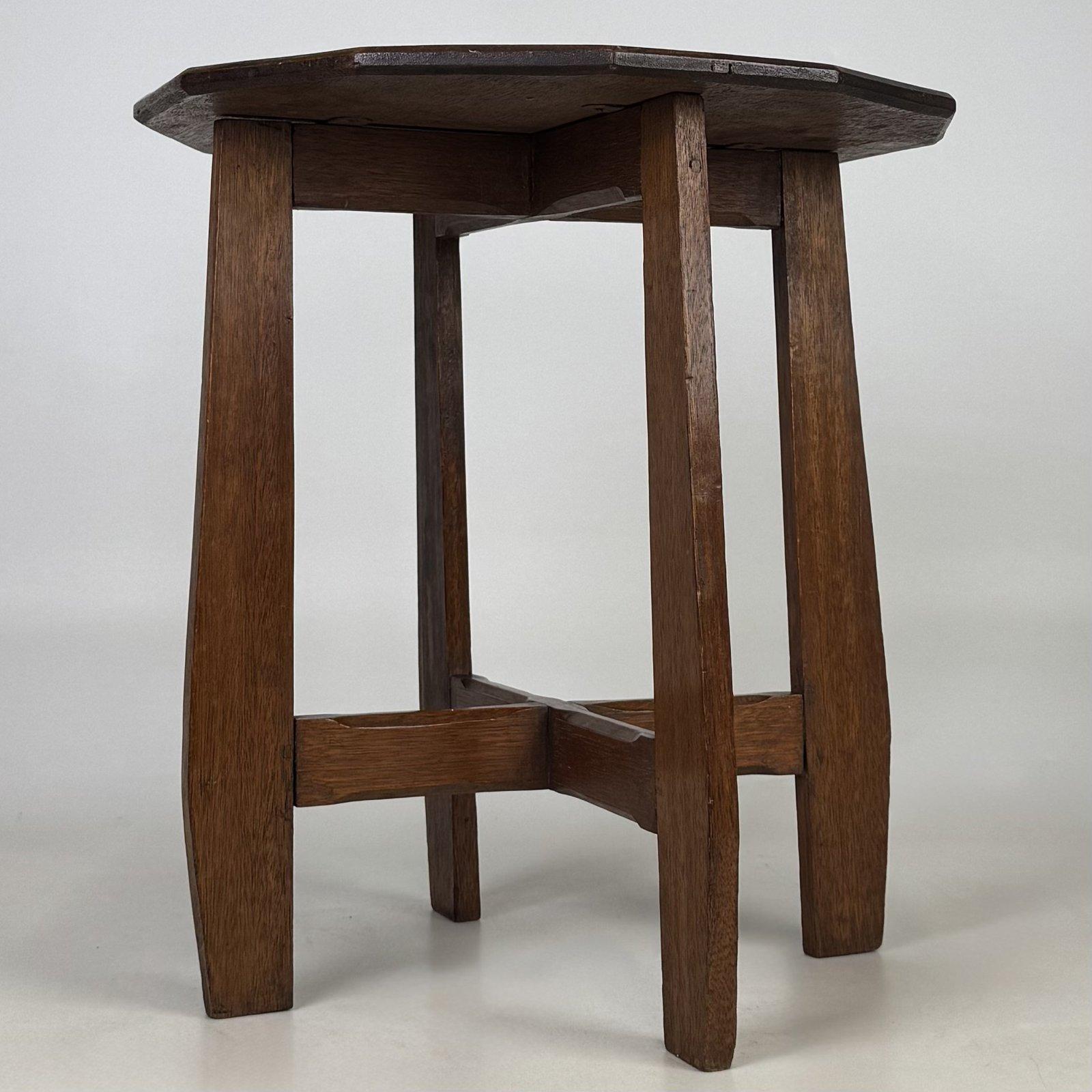 Antique Arts & Crafts Oak Side Table | Twelve Sided Top | AF-6784 (1 of 6) Antique Arts & Crafts Oak Side Table | Twelve Sided Top | AF-6784 (1 of 6)