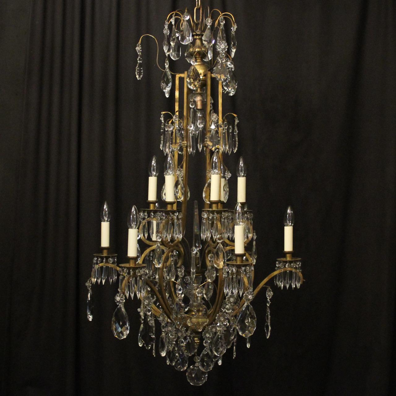 French Gilded Birdcage Antique Chandelier (1 of 10)