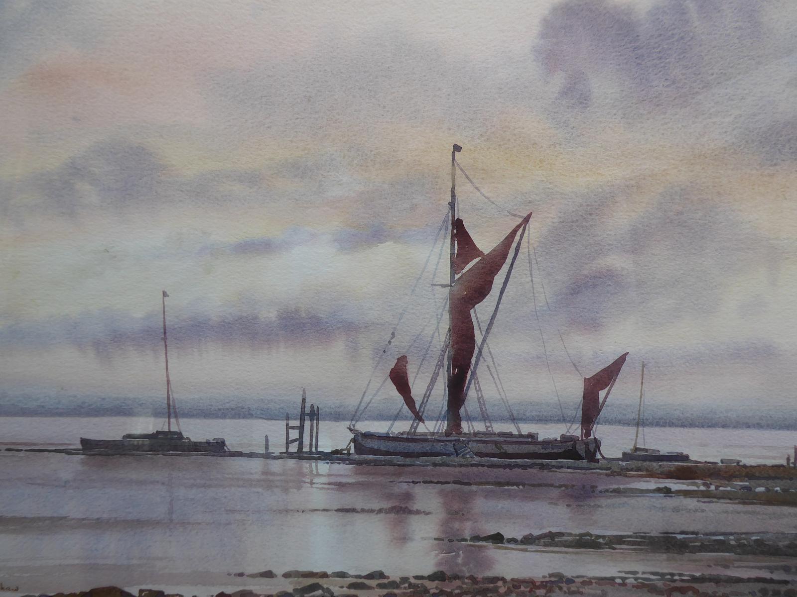 Watercolour Evening Reflections Listed Artist Keith Burtonshaw (1 of 13)