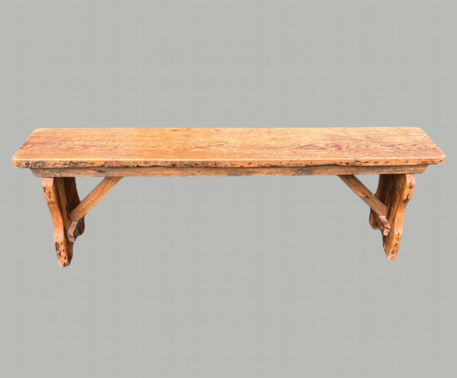 Hand Made Early 20th Century Pine Bench (1 of 6) Hand Made Early 20th Century Pine Bench (1 of 6)