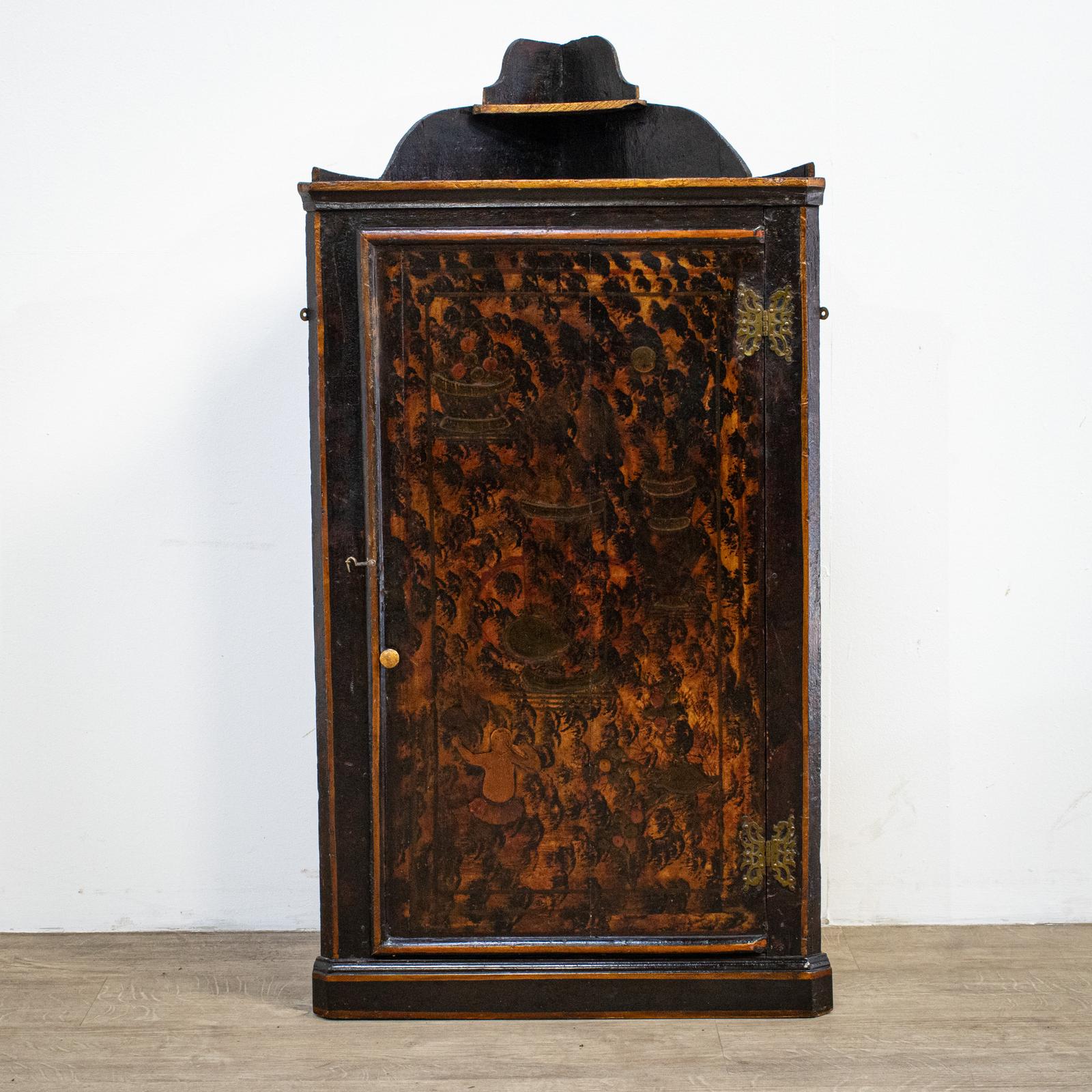 Scarce George II Oak Corner Cupboard (1 of 11)