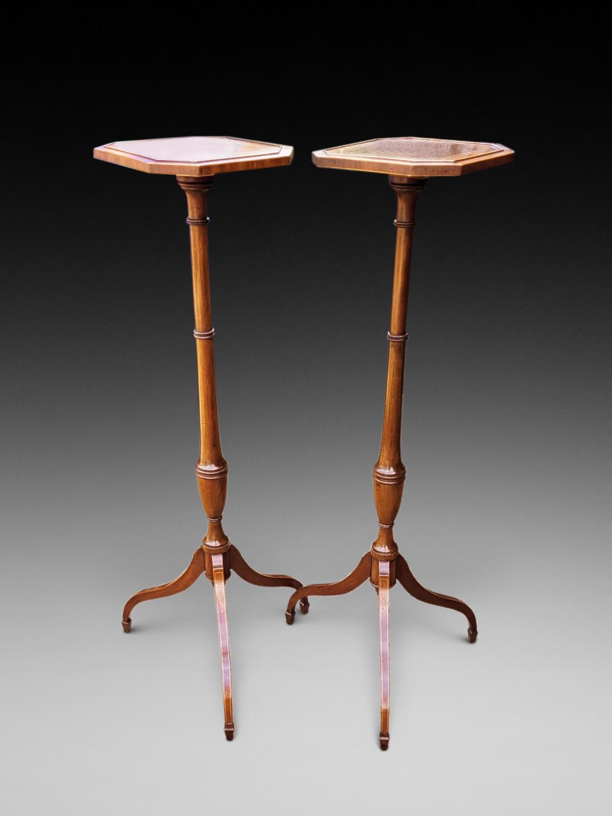 Pair of 1920s Mahogany Torcheres (1 of 5)