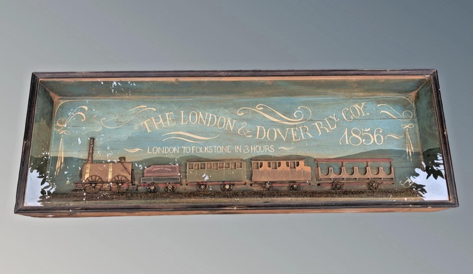 London to Dover Railway Company 3D Advertising Sign Folk Art (1 of 9)