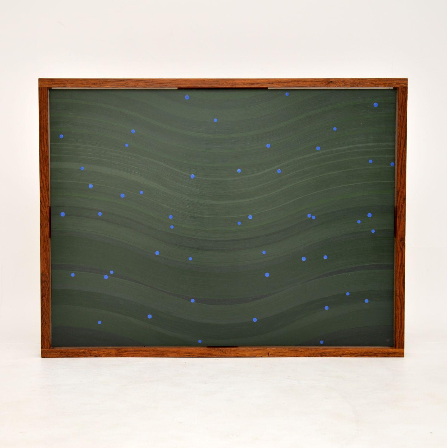 1960's Vintage Abstract Oil Painting in Walnut Frame (1 of 13) 1960's Vintage Abstract Oil Painting in Walnut Frame (1 of 13)