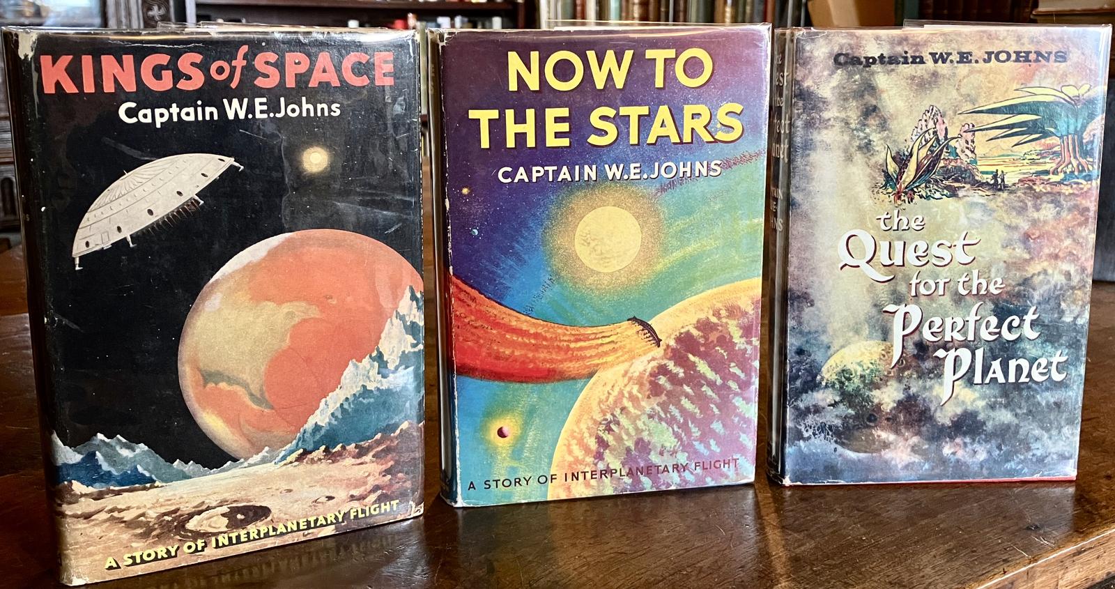 Captain W E Johns Collection of Science Fiction Novels 3 x Vols + Dust Jackets (1 of 4) Captain W E Johns Collection of Science Fiction Novels 3 x Vols + Dust Jackets (1 of 4)