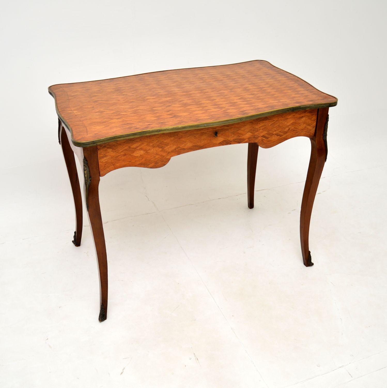 Antique French Inlaid Parquetry Writing Desk (1 of 12) Antique French Inlaid Parquetry Writing Desk (1 of 12)