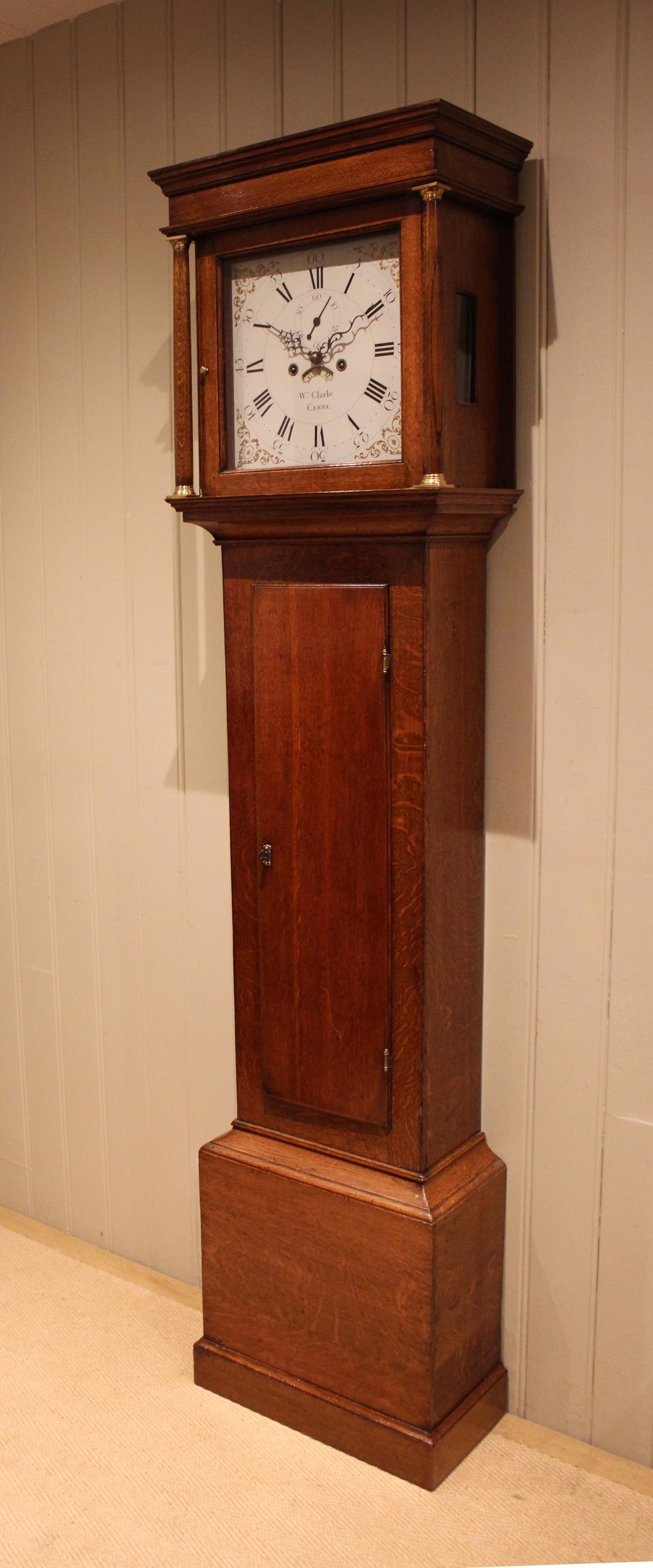 Late Georgian Oak Longcase Clock (1 of 12) Late Georgian Oak Longcase Clock (1 of 12)