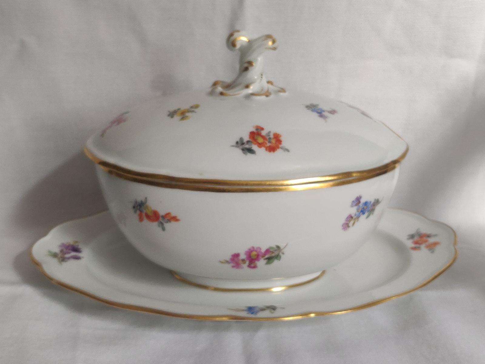 Antique Meissen Porcelain Soup Tureen / Sauce Tureen 19th Century (1 of 15)