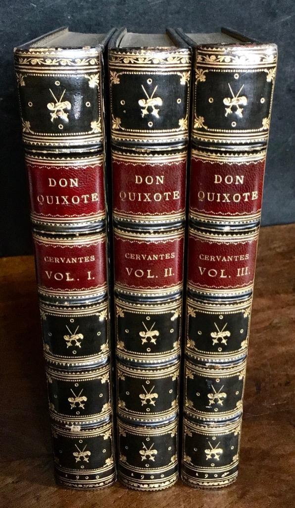 1900 The History of Don Quixote of The Mancha by Cervantes Sangorski Bindings (1 of 5)