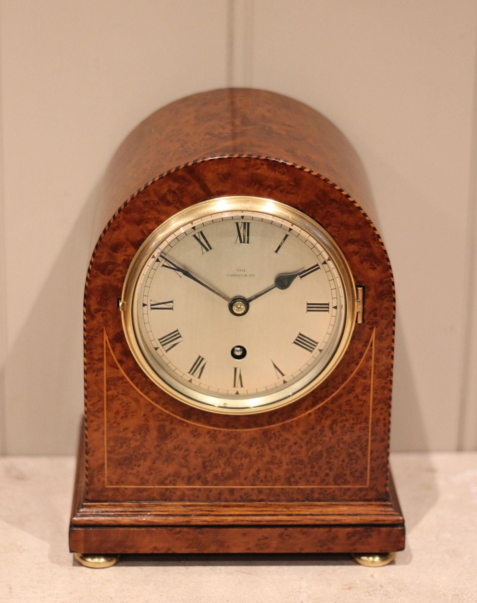 Burr Maple Arch Top Mantel Clock (1 of 17) Burr Maple Arch Top Mantel Clock (1 of 17)