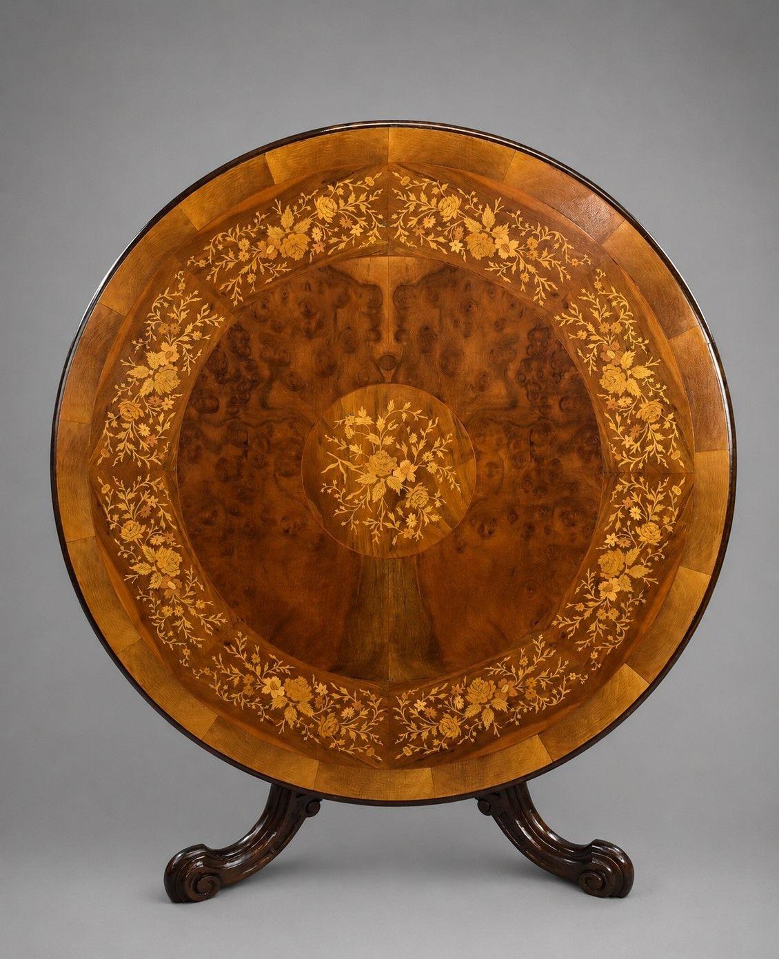 Victorian Burr Walnut Marquetry Centre Table (1 of 8) Victorian Burr Walnut Marquetry Centre Table (1 of 8)