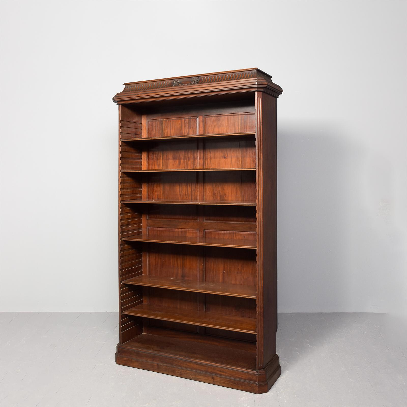 19th Century Adams-style, Mahogany Open Bookcase (1 of 7) 19th Century Adams-style, Mahogany Open Bookcase (1 of 7)