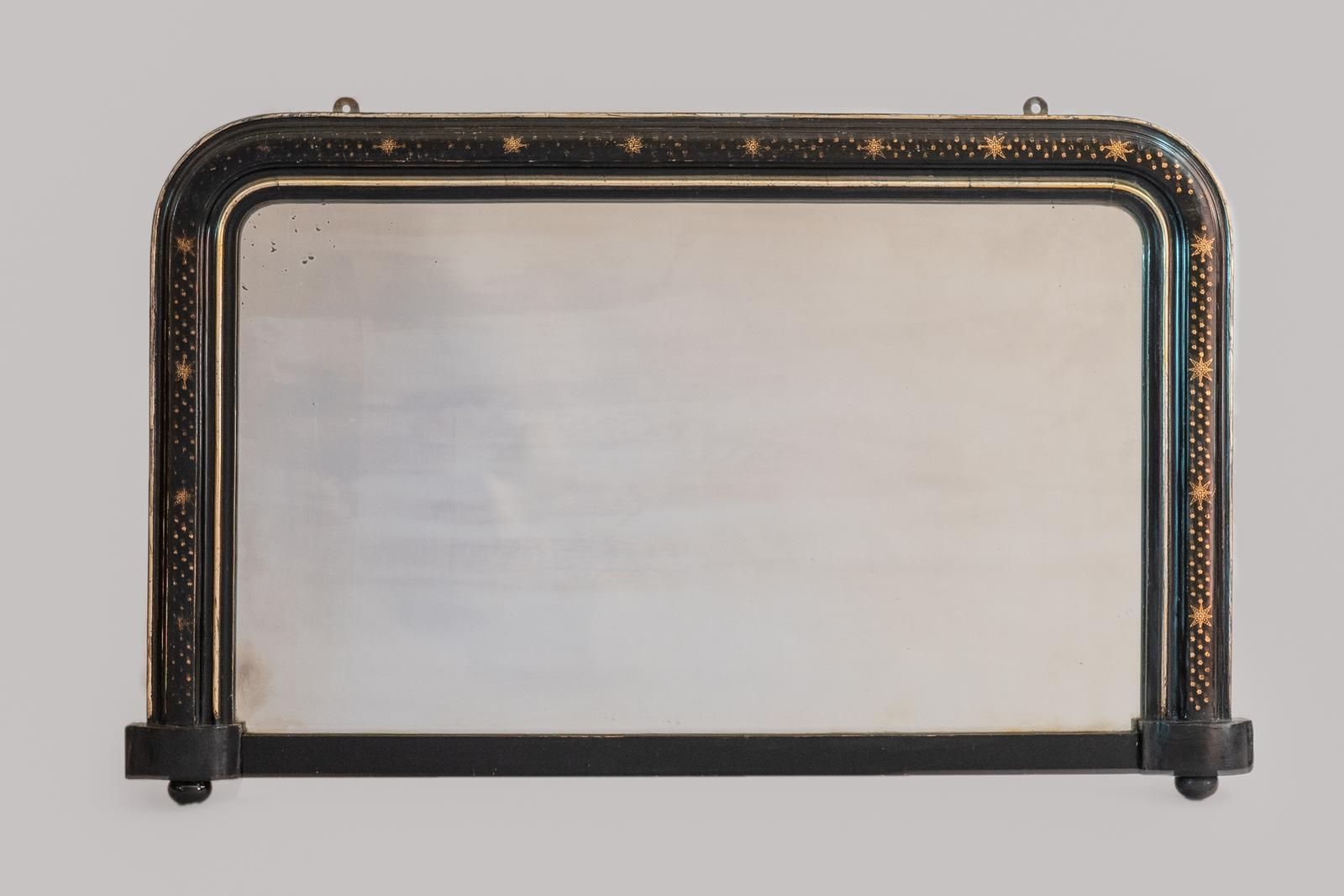 19th Century Victorian Ebonised And Parcel - Gilt Overmantle Mirror (1 of 8) 19th Century Victorian Ebonised And Parcel - Gilt Overmantle Mirror (1 of 8)