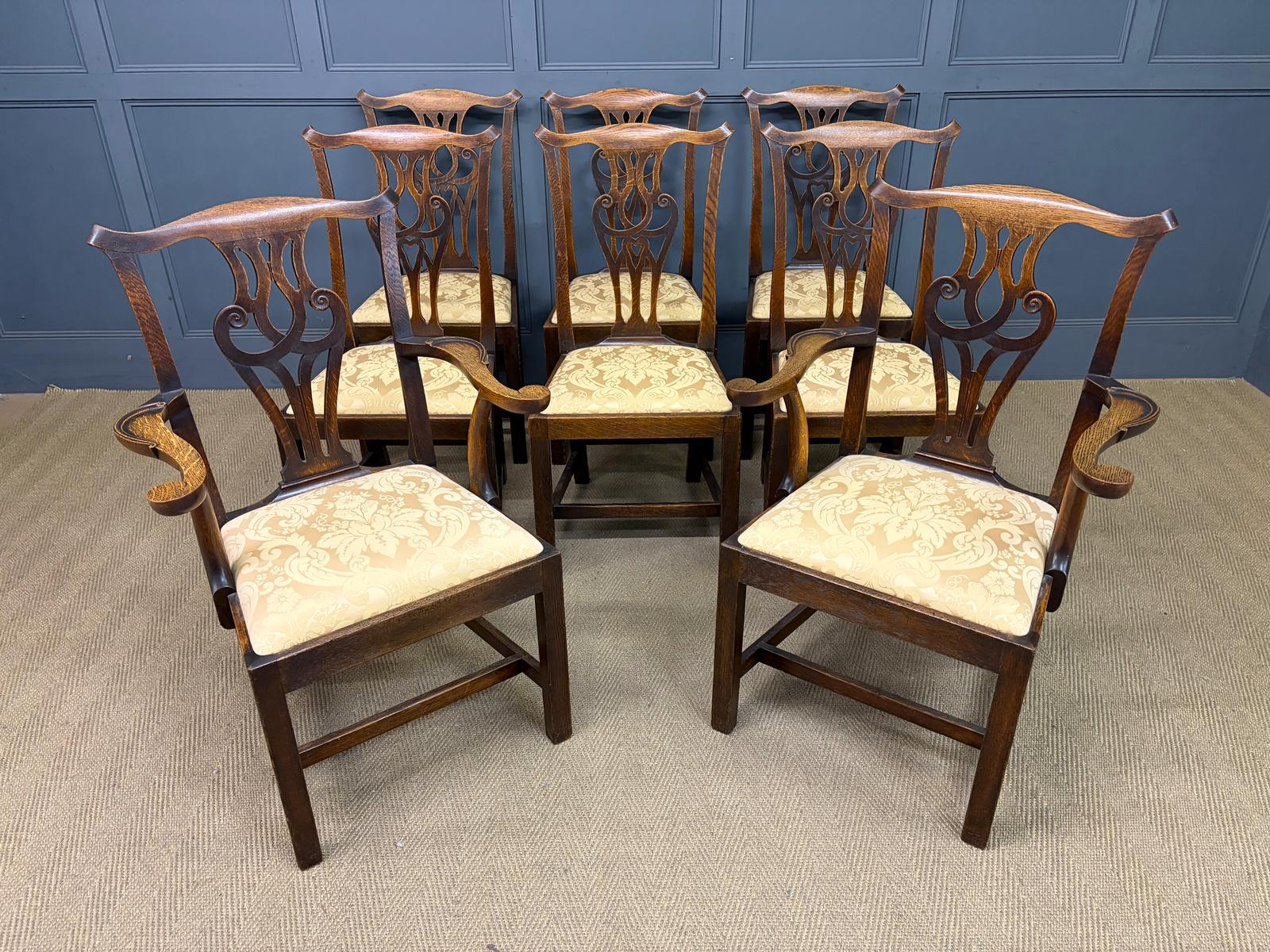 Set of 8 Provincial Coutry Chippendale Chairs (1 of 20) Set of 8 Provincial Coutry Chippendale Chairs (1 of 20)