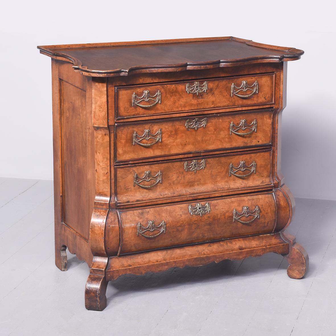 Dutch Bombe Shaped Walnut Chest (1 of 8)