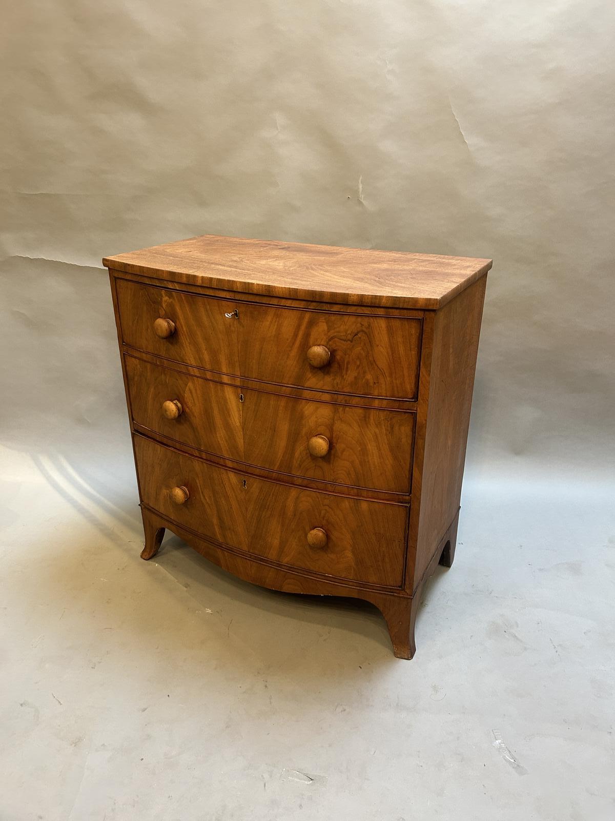 George III Bow Front Chest of Drawers (1 of 12)