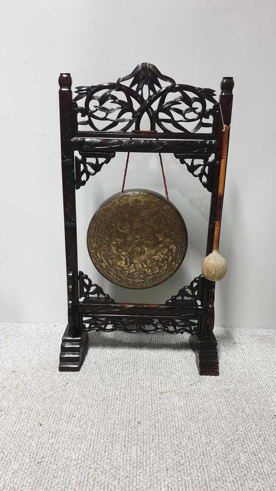 Oriental Gong in Paduke Wood (1 of 1)