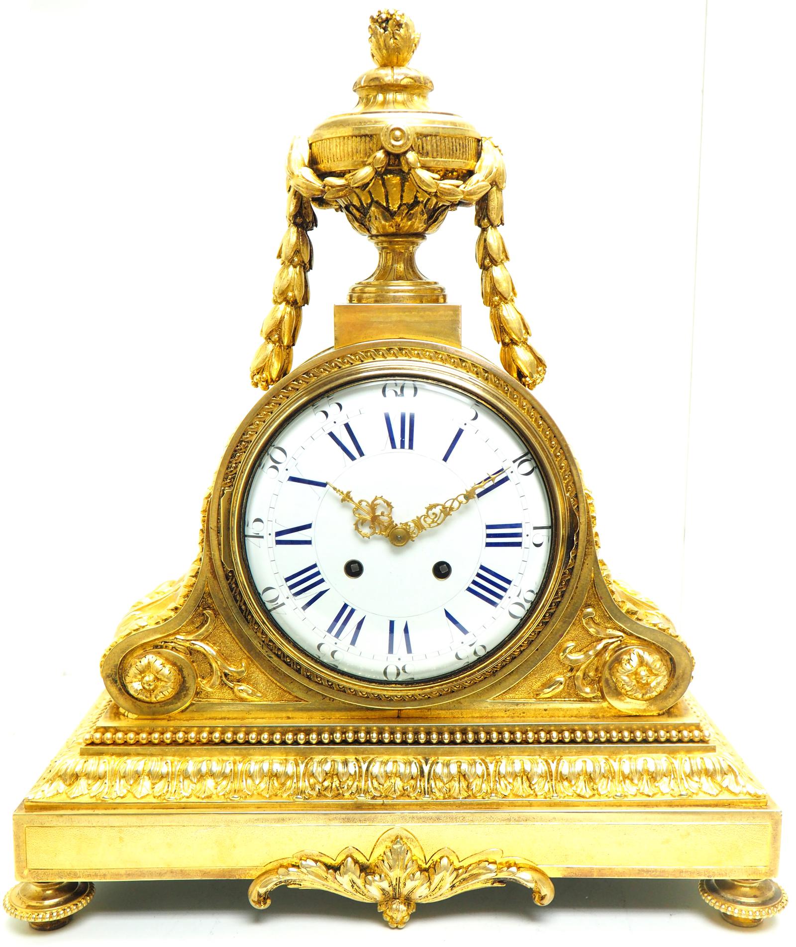 Outstanding French Ormolu Bronze Sought Scrolling Floral Case Striking 8-day Mantle Clock (1 of 8) Outstanding French Ormolu Bronze Sought Scrolling Floral Case Striking 8-day Mantle Clock (1 of 8)
