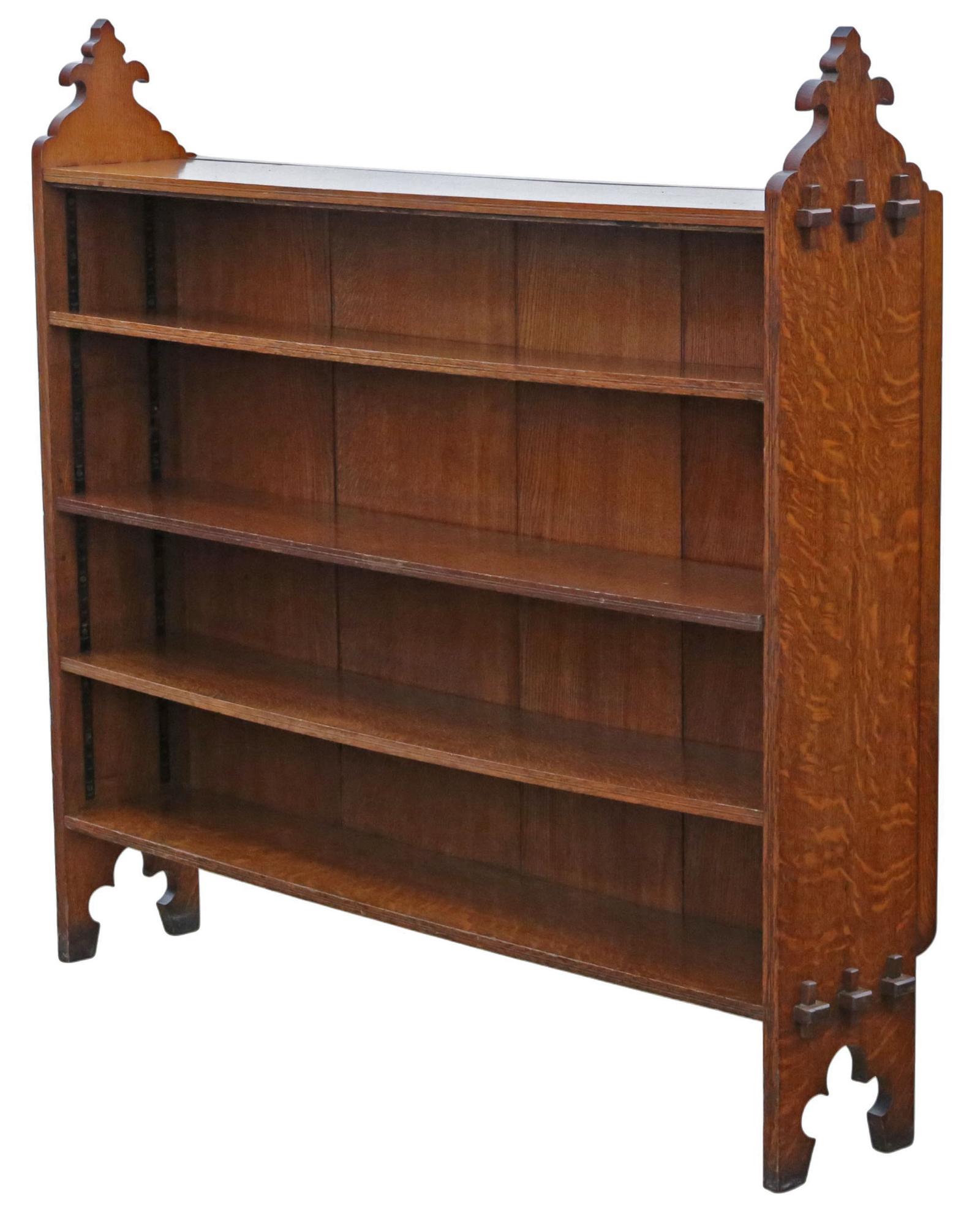 Antique 19th Century Victorian Gothic Arts & Crafts Adjustable Bookcase – Fine Quality (1 of 8) Antique 19th Century Victorian Gothic Arts & Crafts Adjustable Bookcase – Fine Quality (1 of 8)
