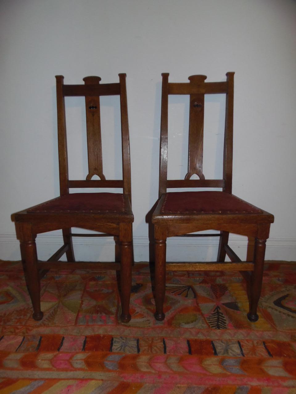 Pair of Arts & Crafts Chairs (1 of 10) Pair of Arts & Crafts Chairs (1 of 10)
