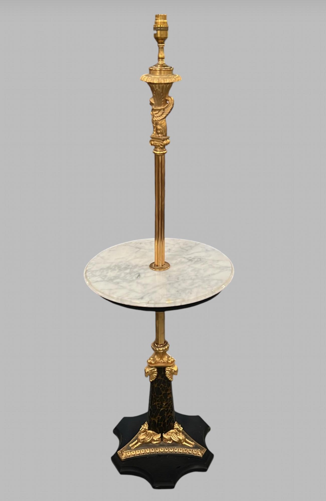 Attractive Neo Classical Ormolu & Marble Standard Lamp (1 of 7) Attractive Neo Classical Ormolu & Marble Standard Lamp (1 of 7)