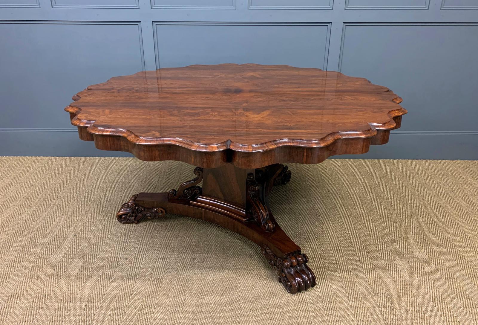 Early Victorian Shaped Top Rosewood Loo Table c.1840 (1 of 20) Early Victorian Shaped Top Rosewood Loo Table c.1840 (1 of 20)