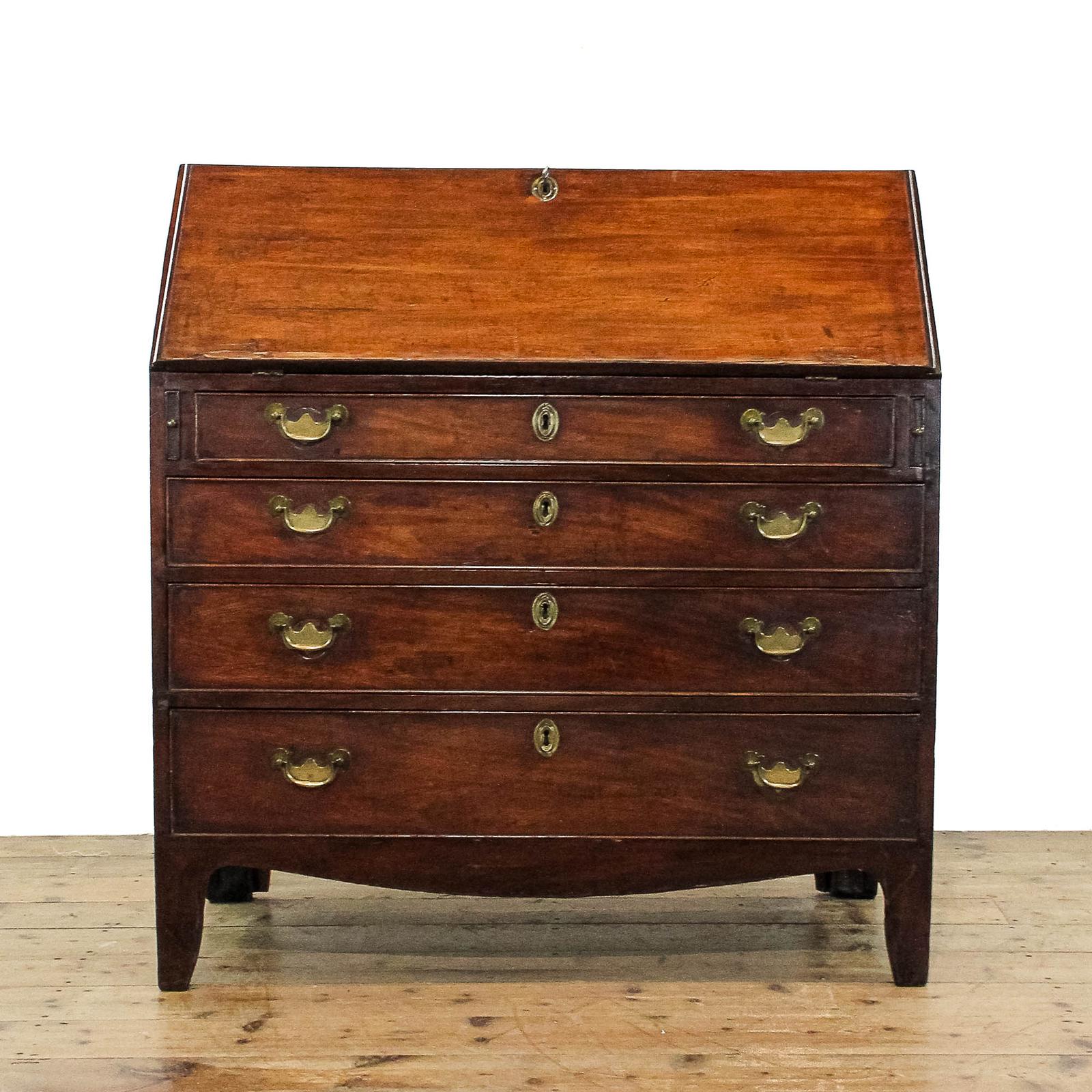 Antique Georgian Mahogany Bureau (1 of 14) Antique Georgian Mahogany Bureau (1 of 14)