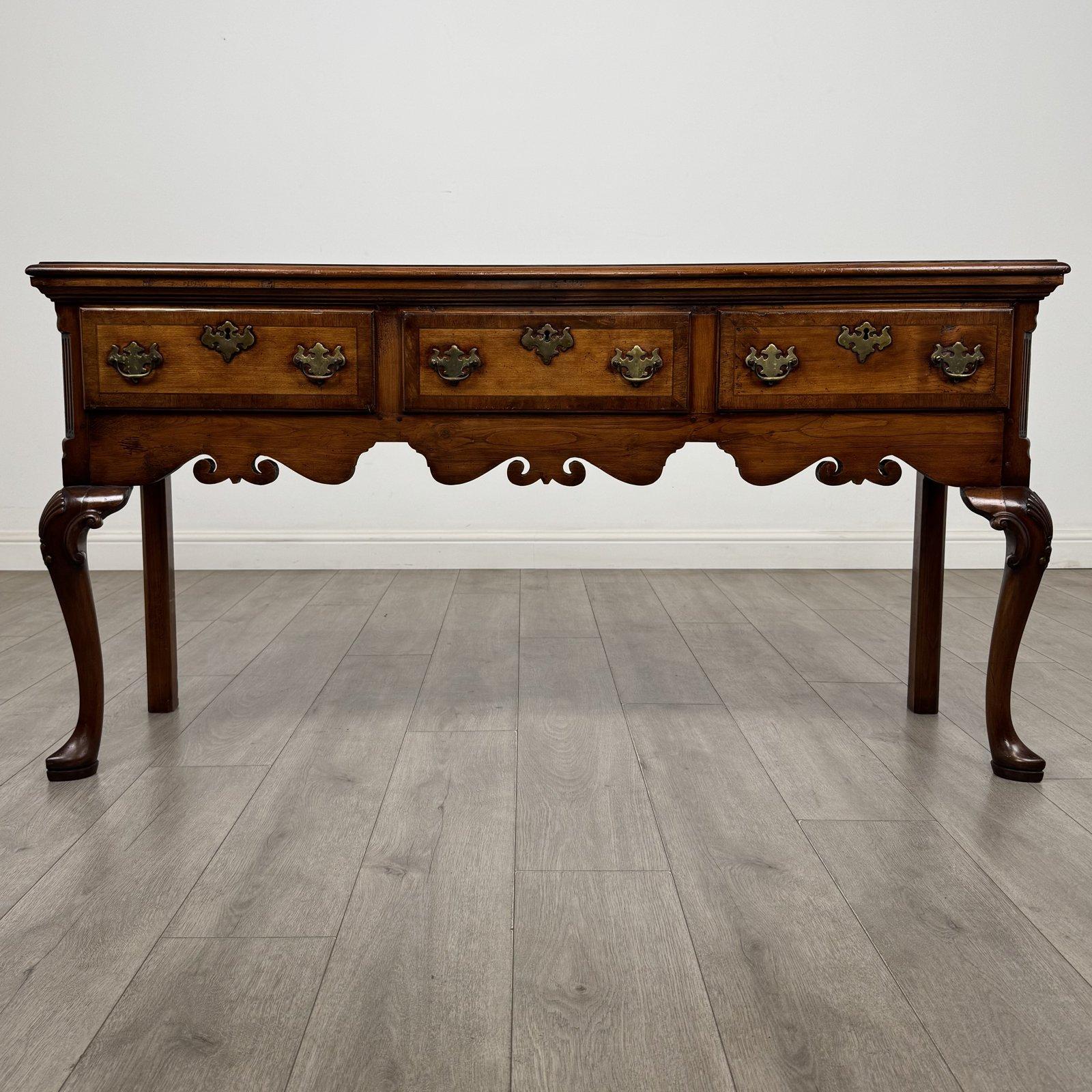 Antique Queen Anne Style Elm Dresser Base | Cabriole Legs | AF-6522 (1 of 11) Antique Queen Anne Style Elm Dresser Base | Cabriole Legs | AF-6522 (1 of 11)