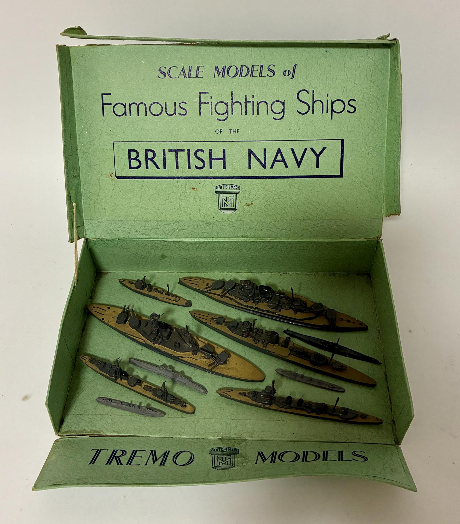 Set of Tremo Scale Models of Fighting Ships (1 of 10) Set of Tremo Scale Models of Fighting Ships (1 of 10)