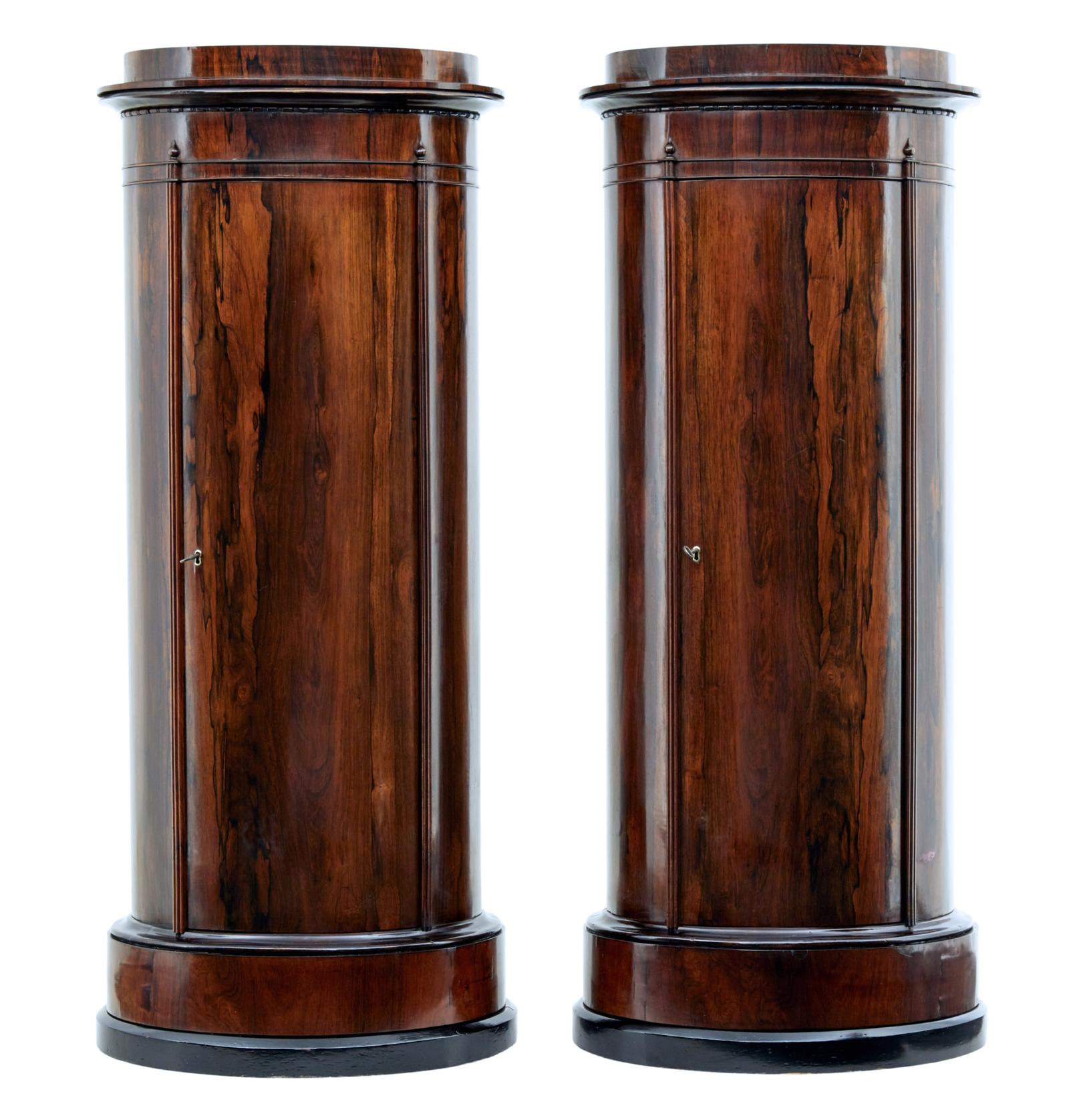 Fine Pair of Mid 19th Century Palisander Pedestal Cabinets (1 of 10)