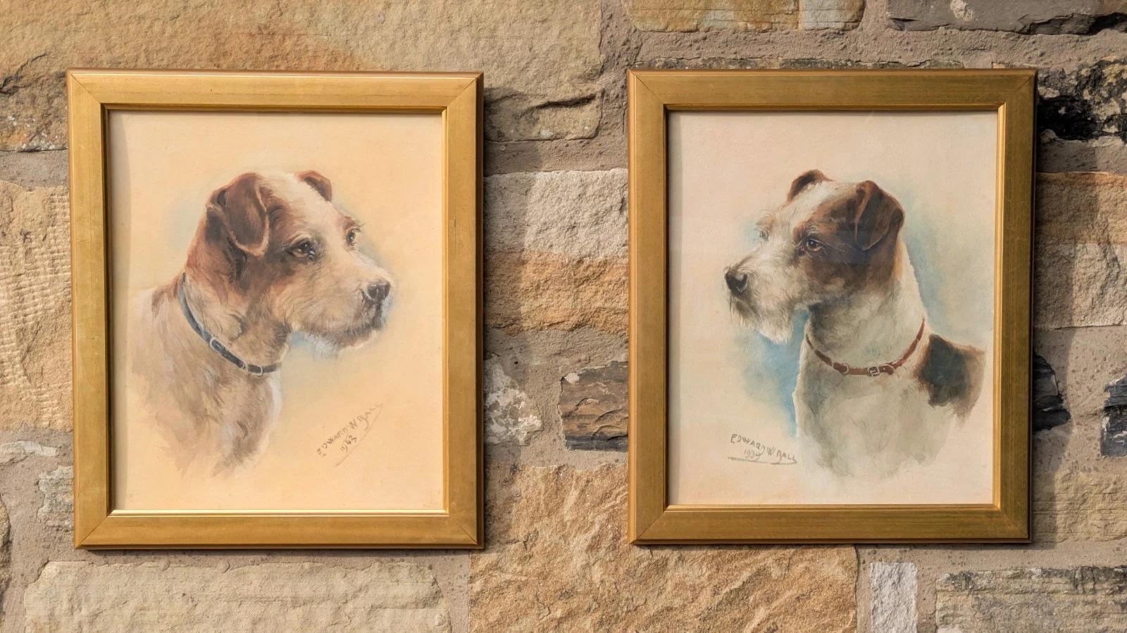 Pair of Watercolours Terriers (1 of 8)