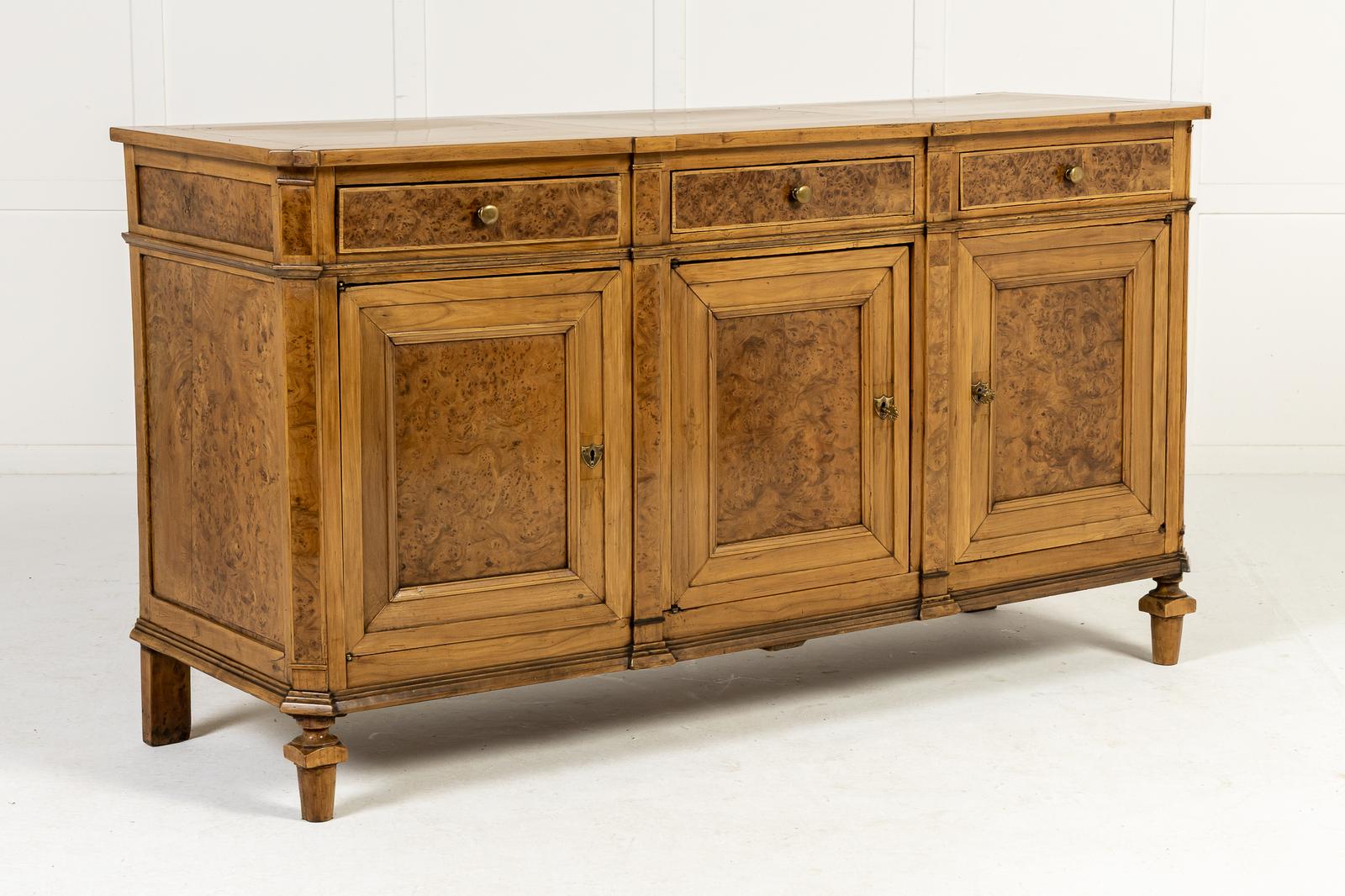 18th Century French Cherry & Elm Enfilade Sideboard (1 of 10)