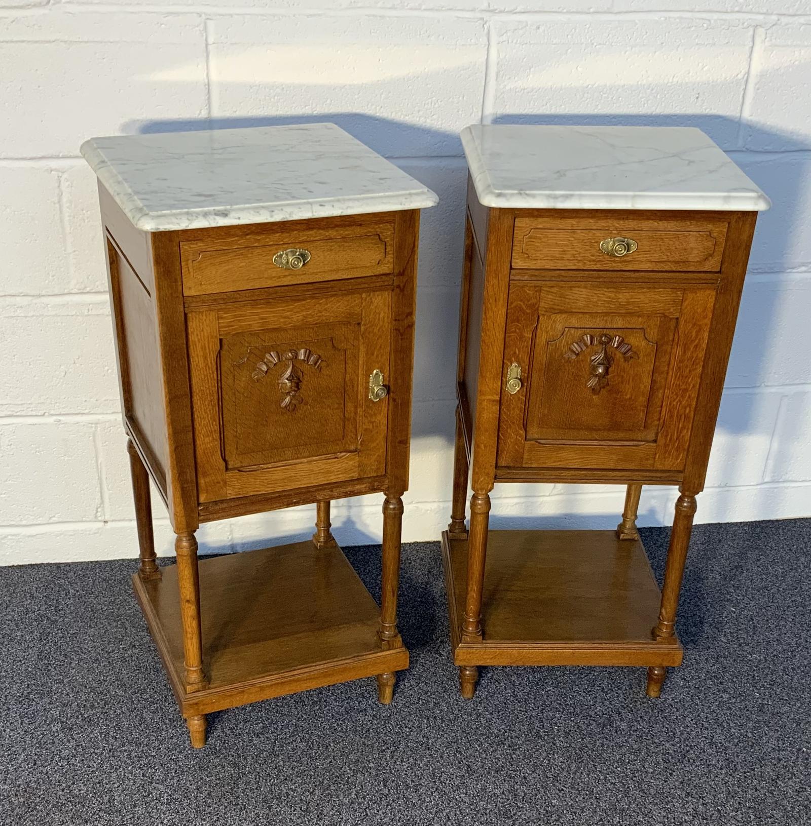 Pair of French Oak Bedside Cabinets (1 of 8) Pair of French Oak Bedside Cabinets (1 of 8)