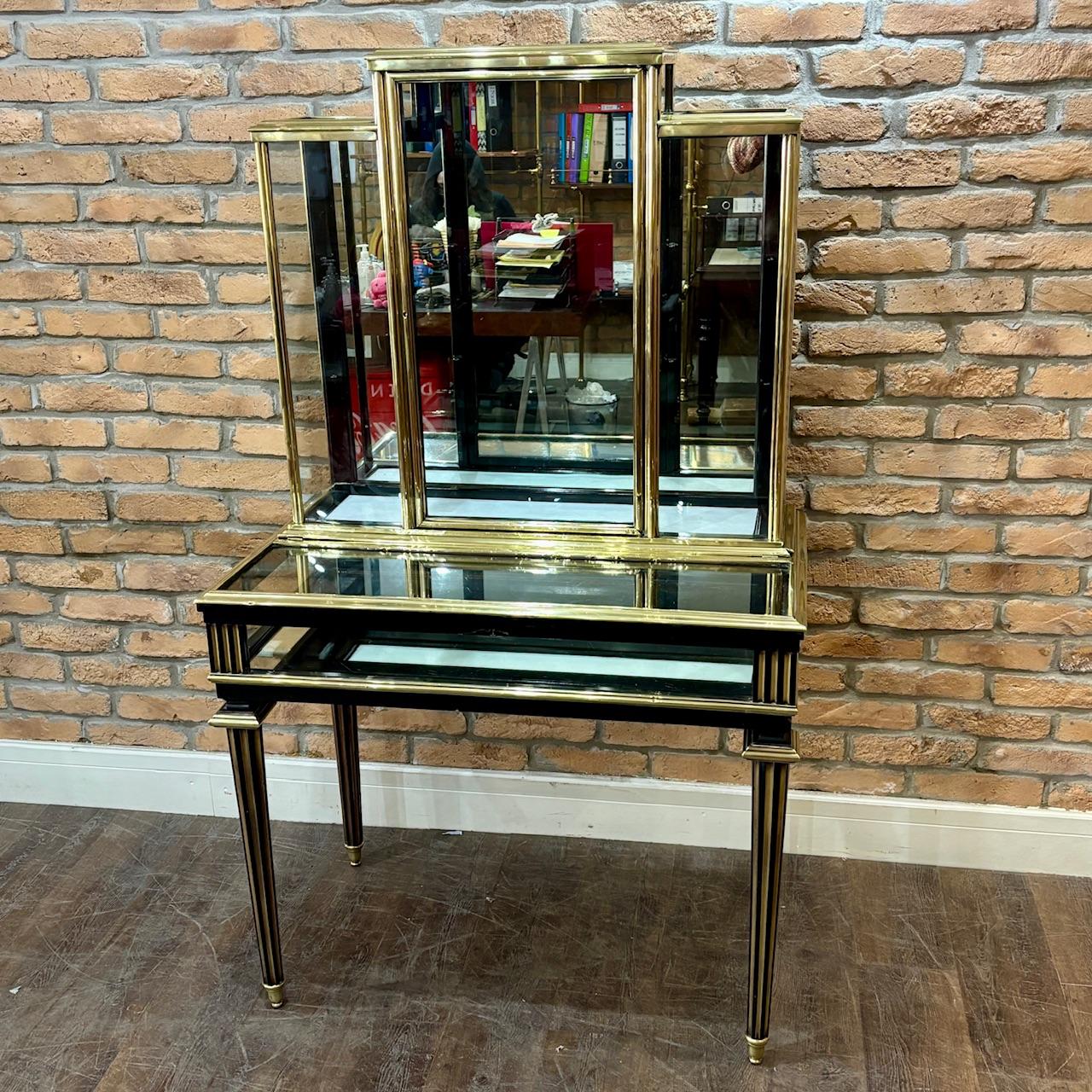1920s Brass Jewellery Shop Cabinet (1 of 8)