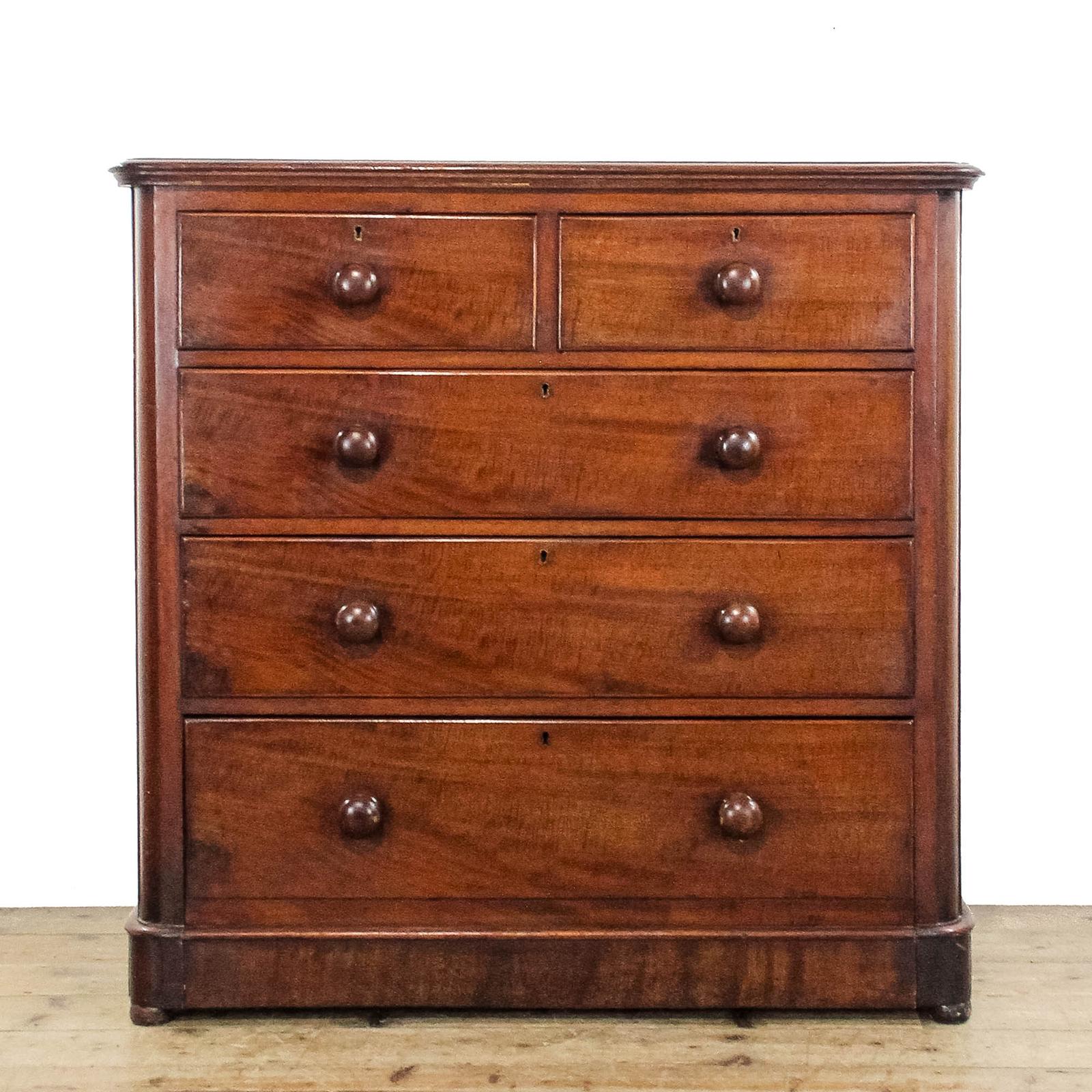 Antique Victorian Mahogany Chest of Drawers (1 of 8)