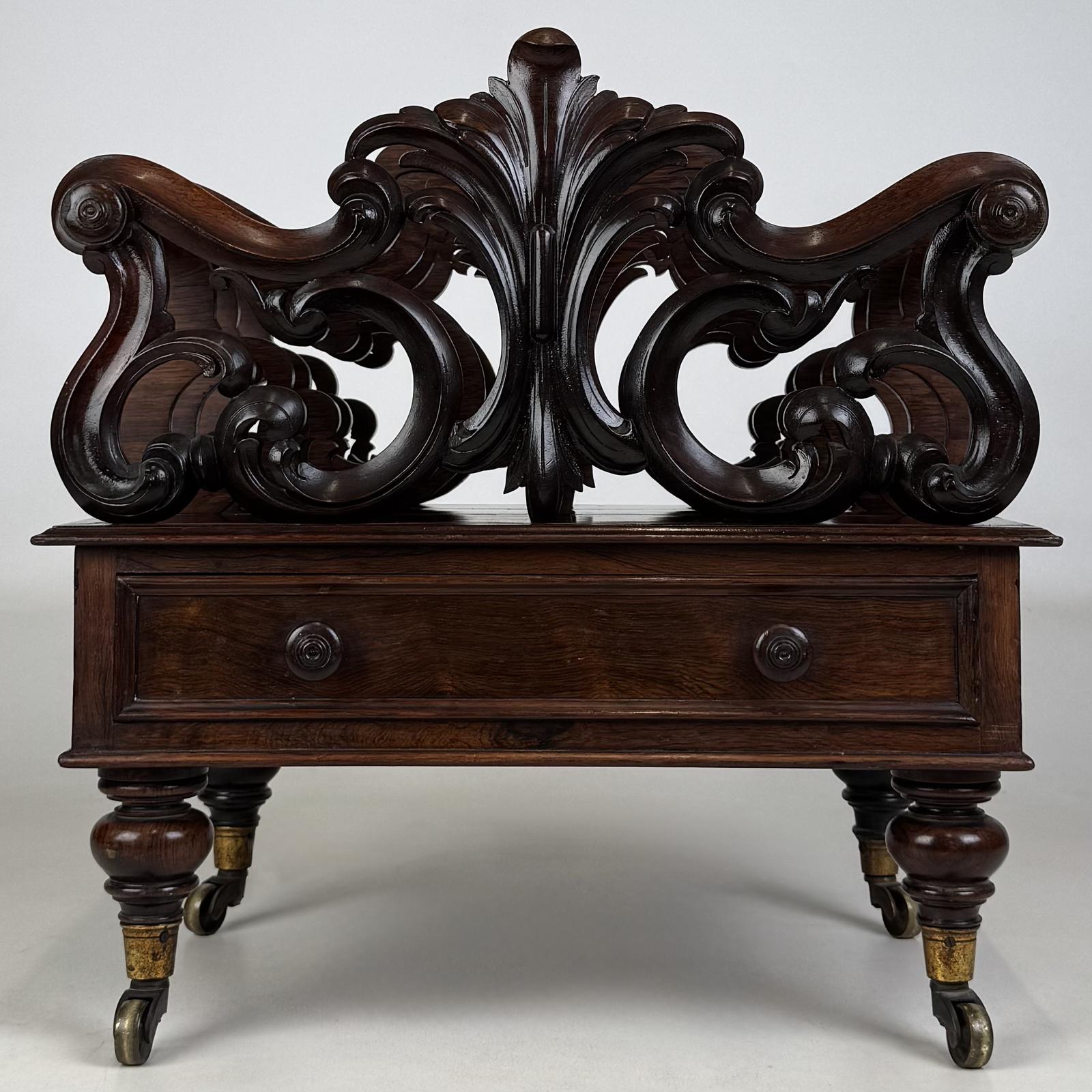 Antique 19th Century Victorian Canterbury In Rosewood (1 of 12) Antique 19th Century Victorian Canterbury In Rosewood (1 of 12)