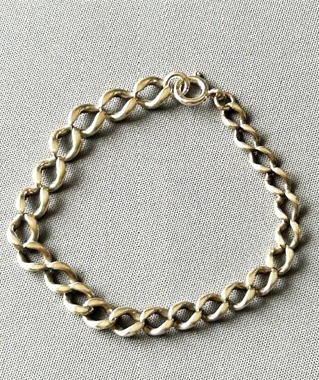 Edwardian Silver Watch Chain Bracelet (1 of 3)