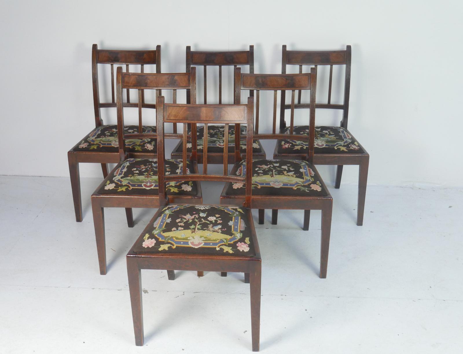 Set of 6 Georgian Dining Chairs (1 of 13)