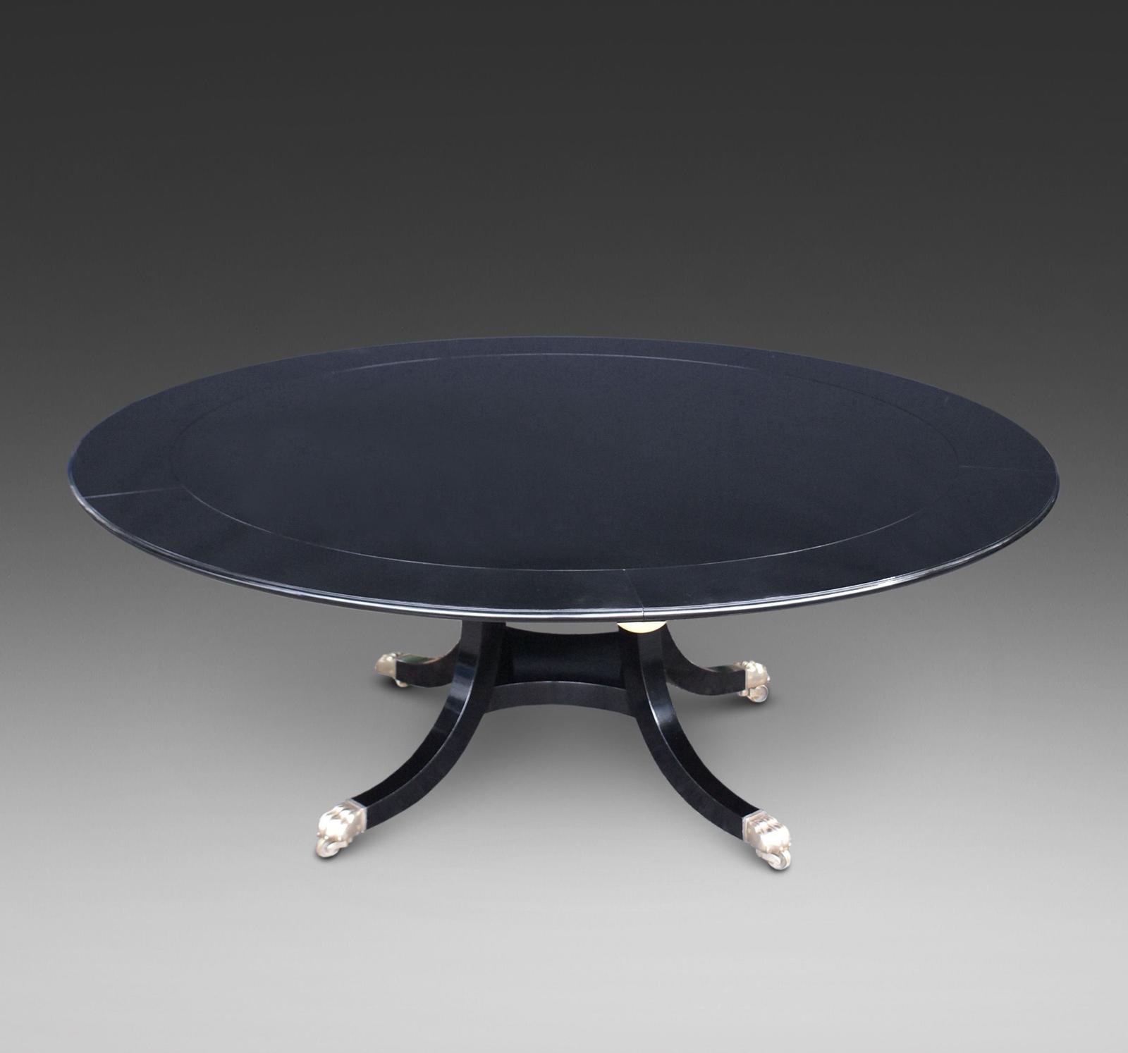 A Superb Ebonised "Jupe" Style Dining Table (1 of 2)