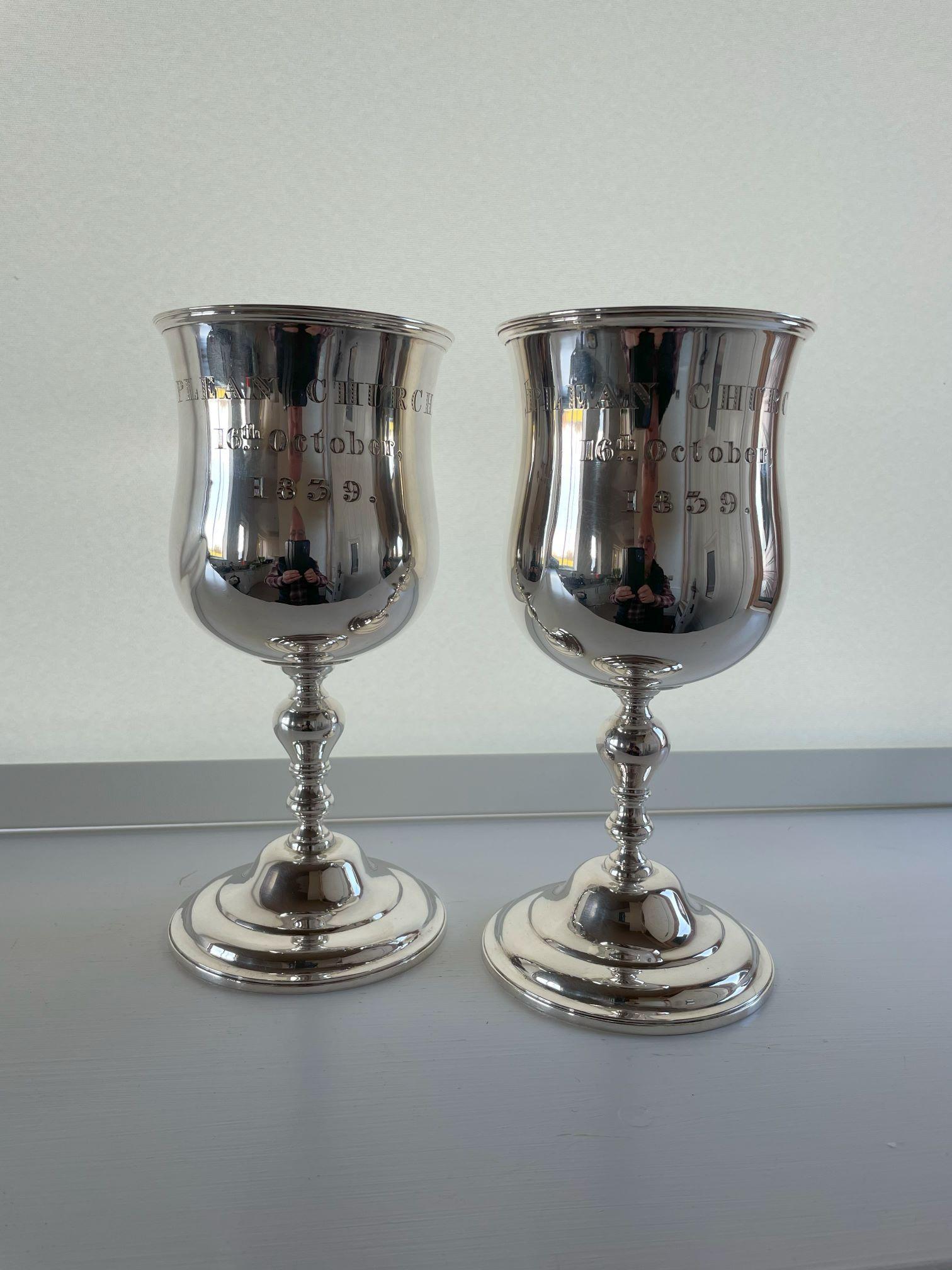 Pair of Silver Chalices (1 of 2) Pair of Silver Chalices (1 of 2)