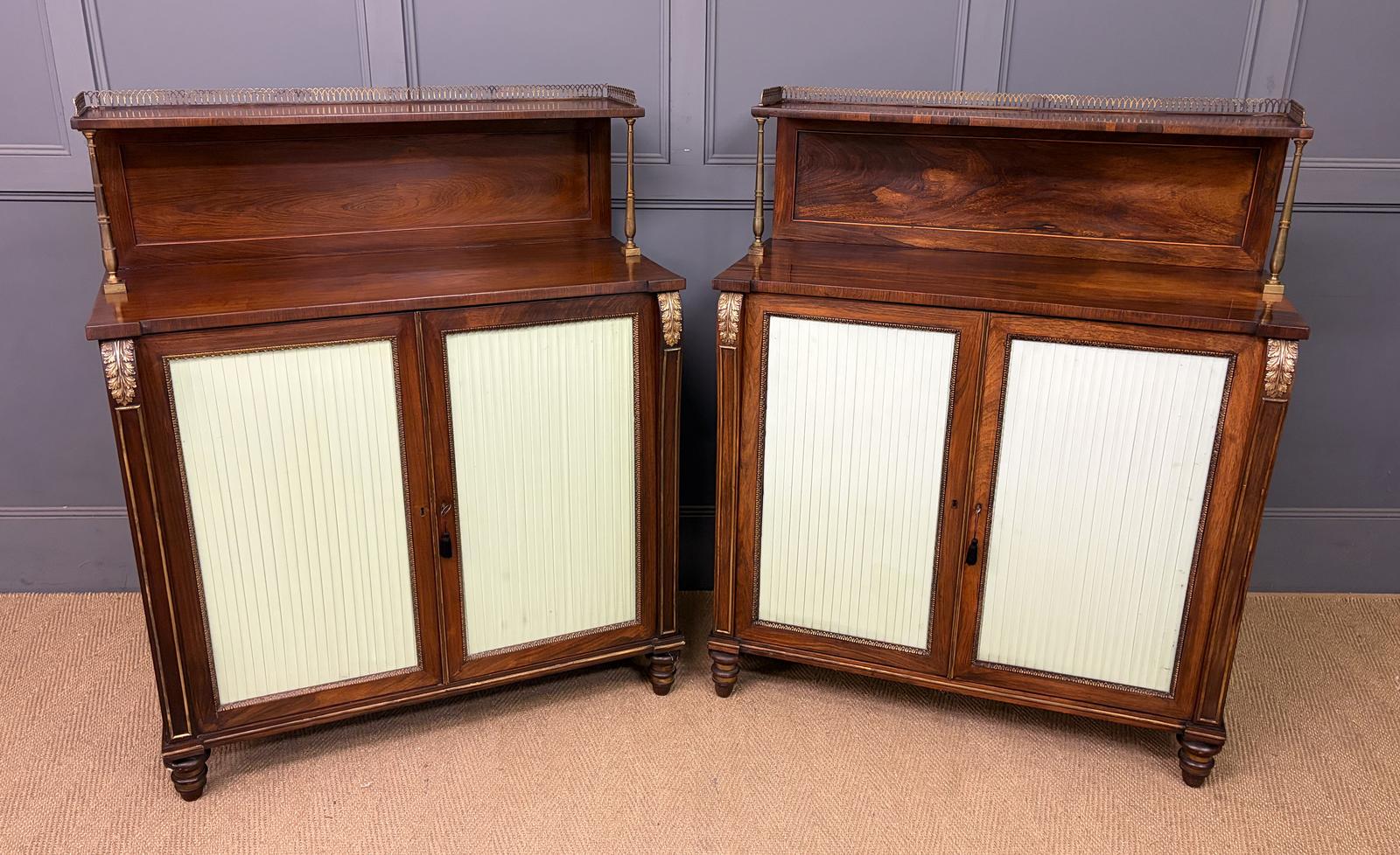 Pair of Regency Period Rosewood Side Cabinets (1 of 21) Pair of Regency Period Rosewood Side Cabinets (1 of 21)