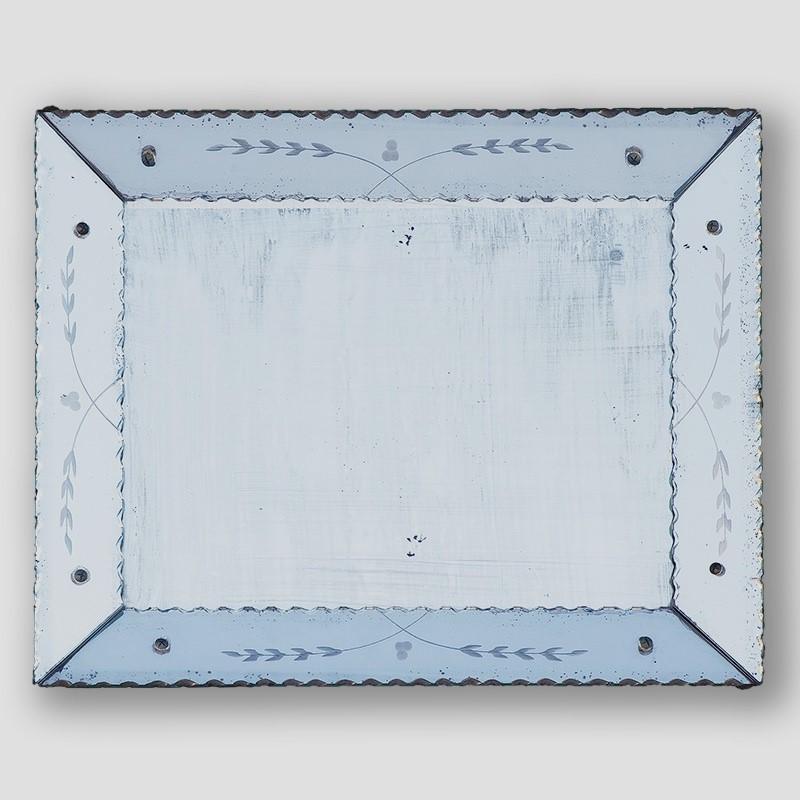 Art Deco Venetian Reverse 'Cushion' Mirror (1 of 5)